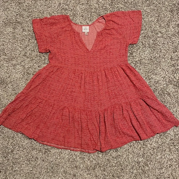 Red Dress with White Print - Picture 1 of 6